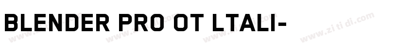 Blender Pro OT ltali字体转换